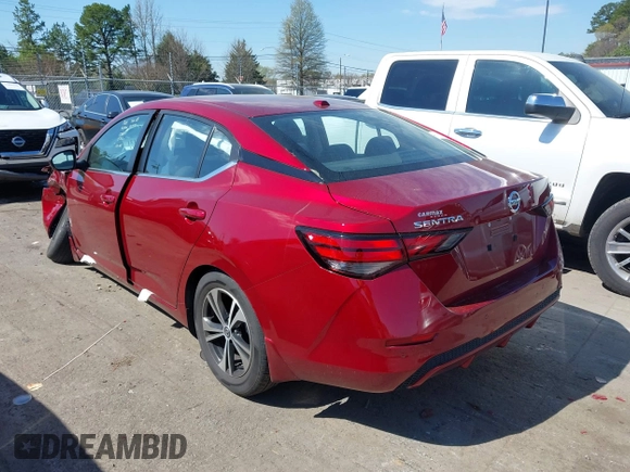 2021 Nissan Sentra SV with VIN 3N1AB8CV6MY321009, listed as a IAAI auction lot 41903131 with 18,768 mi miles and . Bid and sale history available at DreamBid. Image 3.
