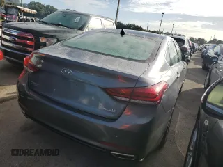 2015 Hyundai Genesis 3.8L with VIN KMHGN4JE7FU022415, listed as a Copart auction lot 74740224 with 0 mi miles and Salvage Title. Bid and sale history available at carsss.com. Image 3.