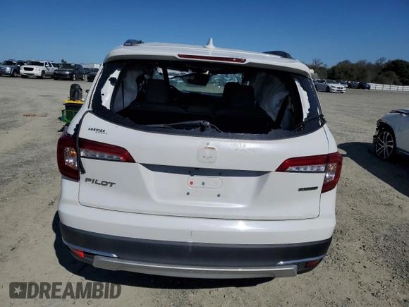 2021 Honda Pilot Touring 8-Passenger with VIN 5FNYF5H91MB015535, listed as a Copart auction lot 46845565 with 36,233 mi miles and Salvage Title. Bid and sale history available at DreamBid. Image 6.