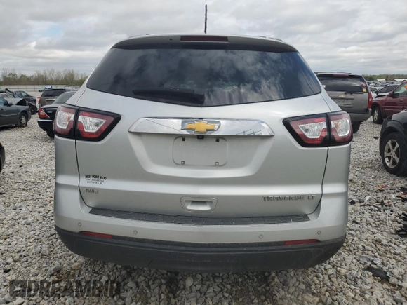 2015 Chevrolet Traverse LT z VIN 1GNKVHKD3FJ350449, wystawiony jako Copart lot #54677065 z przebiegiem 155 128 mil mil oraz Czysty tytuł • Clean title. Historia ofert i sprzedaży dostępna na DreamBid. Obrazek 6.