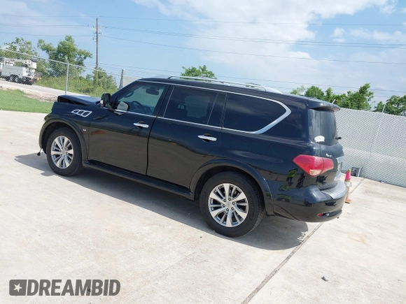 2017 Infiniti QX80 Signature Edition with VIN JN8AZ2NE8H9155644, listed as a IAAI auction lot 42445518 with 155,107 mi miles and . Bid and sale history available at DreamBid. Image 3.