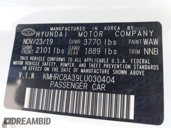 2020 Hyundai Venue SEL с VIN KMHRC8A39LU030404, выставлен на аукционе IAAI как лот 42615341 с пробегом 32 635 миль миль и . История ставок и продаж доступна на DreamBid. Изображение 9.