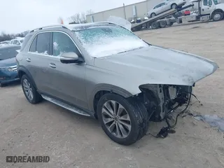 2020 Mercedes-Benz GLE with VIN 4JGFB4KB8LA138213, listed as a IAAI auction lot 41200606 with 27,643 mi miles. Bid and sale history available at carsss.com. Image 1.