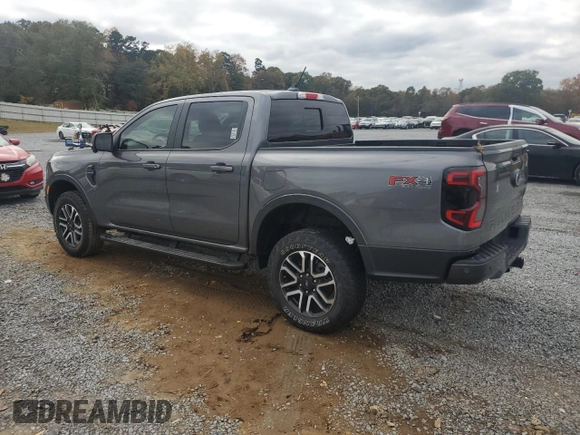 2024 Ford Ranger LARIAT with VIN 1FTER4KH5RLE29085, listed as a Copart auction lot 74453464 with 961 mi miles and Salvage Title. Bid and sale history available at carsss.com. Image 2.
