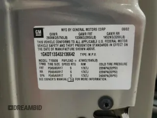 2003 GMC Envoy SLE z VIN 1GKDT13S432136642, wystawiony jako Copart lot #53467095 z przebiegiem 98 832 mil mil oraz Szkoda całkowita • Salvage title. Historia ofert i sprzedaży dostępna na DreamBid. Obrazek 13.