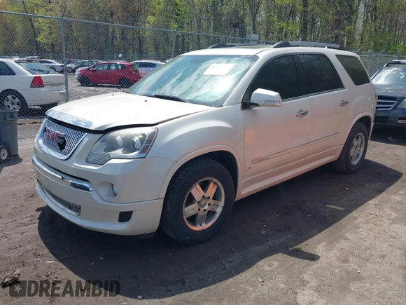 2011 GMC Acadia Denali with VIN 1GKKVTED5BJ329592, listed as a IAAI auction lot 42022700 with 210,336 mi miles. Bid and sale history available at carsss.com. Image 2.
