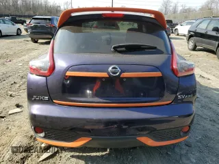 2015 Nissan Juke SV with VIN JN8AF5MV7FT550541, listed as a Copart auction lot 47573835 with 89,667 mi miles and Salvage Title. Bid and sale history available at DreamBid. Image 6.