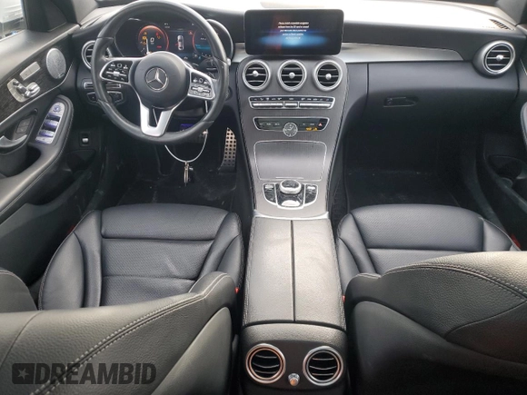 2021 Mercedes-Benz C 300 with VIN W1KWF8EB5MR652329, listed as a Copart auction lot 45232195 with 45,570 mi miles and Salvage Title. Bid and sale history available at carsss.com. Image 8.