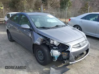 2017 Hyundai Accent SE with VIN KMHCT4AE7HU252611, listed as a IAAI auction lot 41597453 with 184,016 mi miles. Bid and sale history available at carsss.com. Image 1.