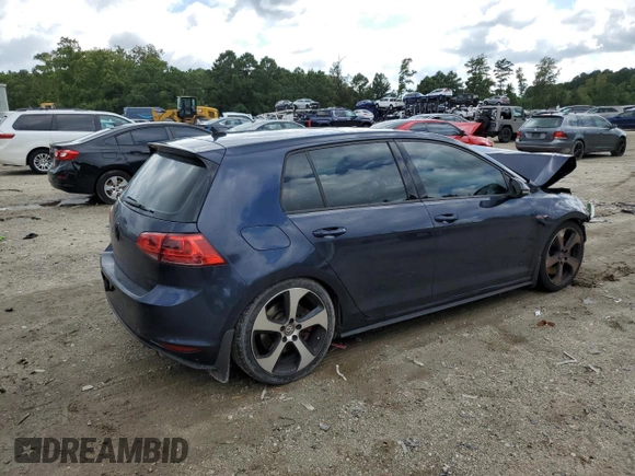 2017 Volkswagen Golf GTI Autobahn with VIN 3VW547AU7HM044801, listed as a Copart auction lot 66106443 with 79,434 mi miles. Bid and sale history available at carsss.com. Image 3.