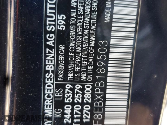 2023 Mercedes-Benz E 350 with VIN W1KZF8EBXPB189503, listed as a Copart auction lot 42394345 with 16,965 mi miles and Salvage Title. Bid and sale history available at DreamBid. Image 15.