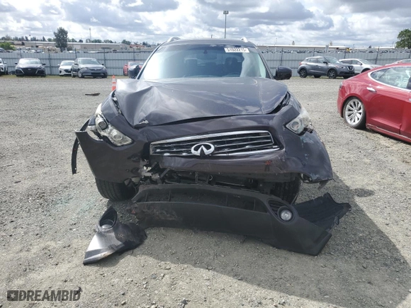 2011 Infiniti FX35 with VIN JN8AS1MW9BM732923, listed as a Copart auction lot 51022215 with 0 mi miles and Salvage Title. Bid and sale history available at carsss.com. Image 5.