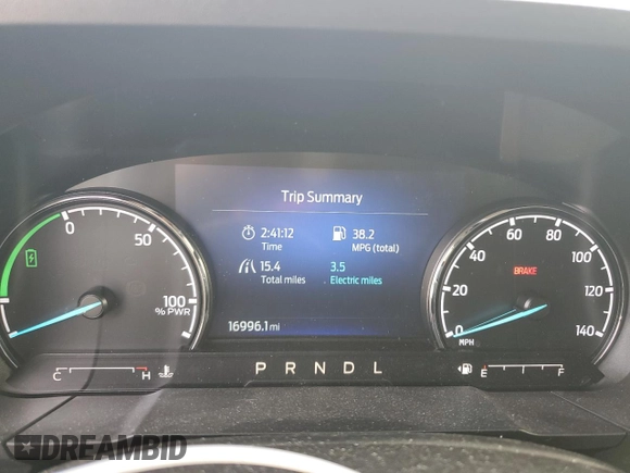 2023 Ford Maverick XL with VIN 3FTTW8E37PRB01270, listed as a Copart auction lot 50803335 with 16,996 mi miles and Salvage Title. Bid and sale history available at DreamBid. Image 9.