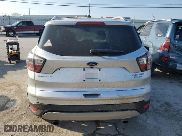 2017 Ford Escape Titanium with VIN 1FMCU9J95HUA48080, listed as a Copart auction lot 83202034 with 122,528 mi miles and Salvage Title. Bid and sale history available at carsss.com. Image 6.