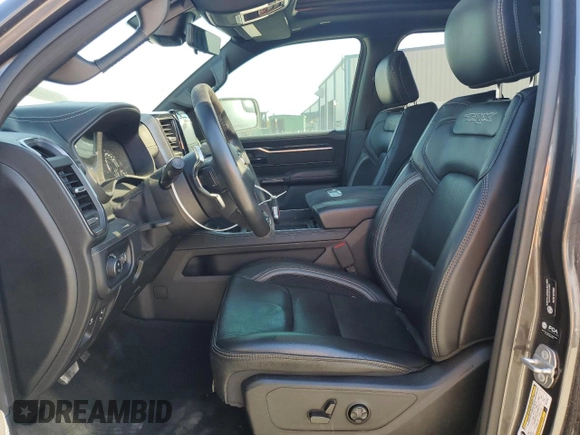 2021 Ram 1500 with VIN NCS107300, listed as a Copart auction lot 44147135 with 25,120 mi miles and Salvage title. Bid and sale history available at DreamBid. Image 7.