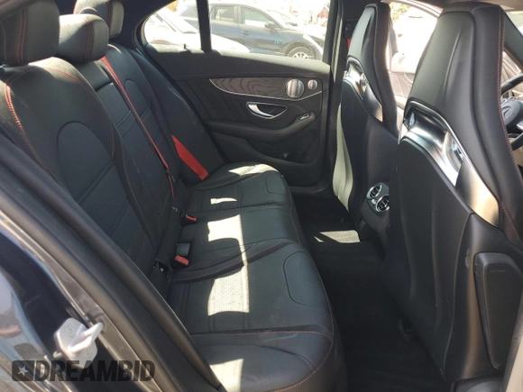 2016 Mercedes-Benz C 450 AMG with VIN 55SWF6EB5GU130534, listed as a Copart auction lot 62310095 with 58,797 mi miles and Salvage title. Bid and sale history available at DreamBid. Image 10.