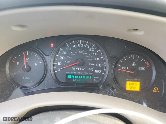 2004 Chevrolet Impala with VIN 2G1WF52E949429530, listed as a Copart auction lot 85860874 with 127,194 mi miles and Salvage Title. Bid and sale history available at carsss.com. Image 9.