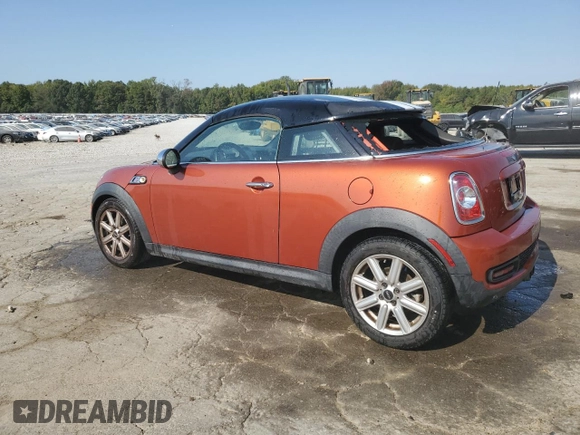 2013 MINI Coupe S with VIN WMWSX3C58DT466788, listed as a Copart auction lot 75541314 with 101,890 mi miles and Salvage Title. Bid and sale history available at DreamBid. Image 2.
