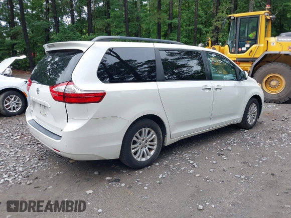2016 Toyota Sienna XLE with VIN 5TDYK3DC9GS756582, listed as a IAAI auction lot 42506733 with 155,678 mi miles and . Bid and sale history available at DreamBid. Image 4.