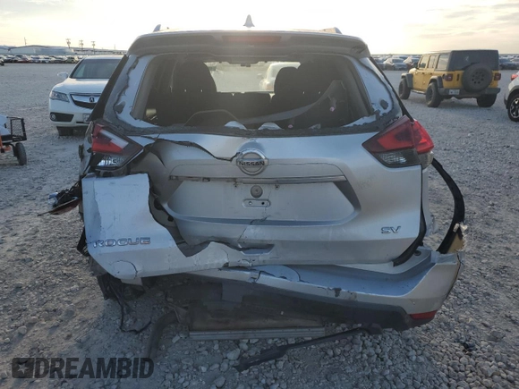 2018 Nissan Rogue SV with VIN KNMAT2MT6JP506629, listed as a Copart auction lot 53854845 with Not Provided miles and Salvage Title. Bid and sale history available at carsss.com. Image 6.