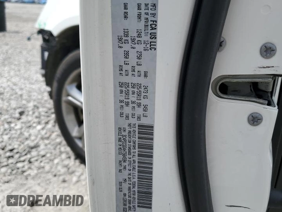 2017 Dodge Journey Crossroad Plus with VIN 3C4PDCGG4HT564594, listed as a Copart auction lot 56934145 with 89,505 mi miles and Salvage title. Bid and sale history available at DreamBid. Image 14.