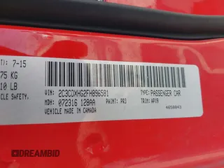2015 Dodge Charger SXT z VIN 2C3CDXHG2FH896581, wystawiony jako IAAI lot #42004954 z przebiegiem 241 911 mil mil oraz . Historia ofert i sprzedaży dostępna na DreamBid. Obrazek 9.