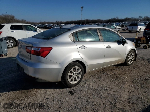 2017 Kia Rio LX with VIN KNADM4A34H6117995, listed as a Copart auction lot 41587425 with 131,941 mi miles and Salvage Title. Bid and sale history available at carsss.com. Image 3.
