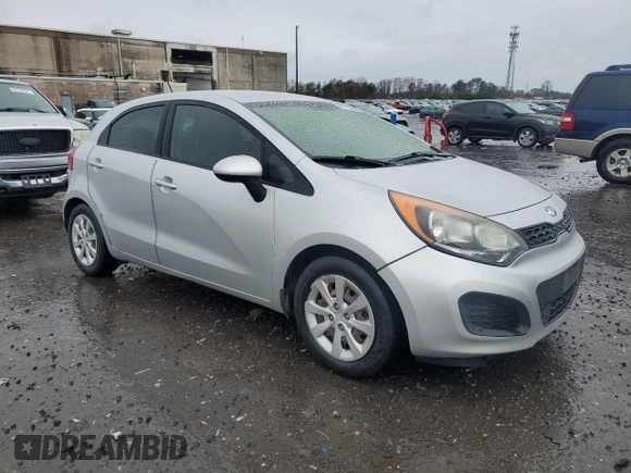 2014 Kia Rio LX with VIN KNADM5A38E6362171, listed as a Copart auction lot 84716354 with 130,991 mi miles and Clean Title. Bid and sale history available at carsss.com. Image 4.
