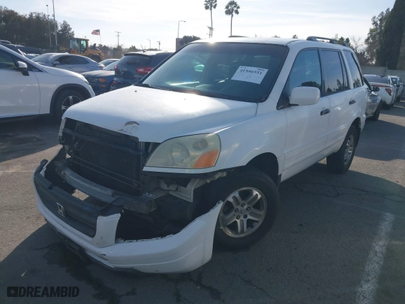 2003 Honda Pilot EX with VIN 2HKYF186X3H589128, listed as a IAAI auction lot 41546551 with 144,365 mi miles. Bid and sale history available at carsss.com. Image 17.