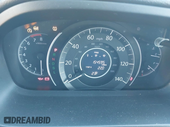 2016 Honda CR-V EX with VIN 5J6RM4H58GL095297, listed as a IAAI auction lot 41386994 with 154,595 mi miles and . Bid and sale history available at DreamBid. Image 7.