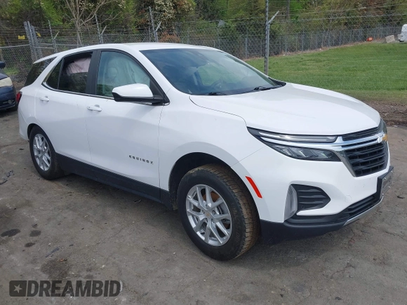 2022 Chevrolet Equinox LT z VIN 3GNAXJEV9NL132136, wystawiony jako IAAI lot #41976899 z przebiegiem 94 235 mil mil oraz . Historia ofert i sprzedaży dostępna na DreamBid. Obrazek 1.