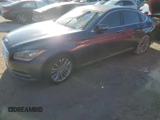 2015 Hyundai Genesis 3.8L with VIN KMHGN4JE1FU098809, listed as a Copart auction lot 73748684 with 255,411 mi miles and Salvage Title. Bid and sale history available at carsss.com. Image 1.