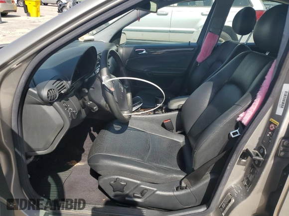 2004 Mercedes-Benz C 240 with VIN WDBRF61J64A547255, listed as a Copart auction lot 57028165 with 201,109 mi miles and Salvage title. Bid and sale history available at DreamBid. Image 7.