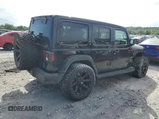 2022 Jeep Wrangler Unlimited Sahara Altitude with VIN 1C4HJXEG9NW191002, listed as a Copart auction lot 58635414 with 21,301 mi miles and Salvage title. Bid and sale history available at DreamBid. Image 3.