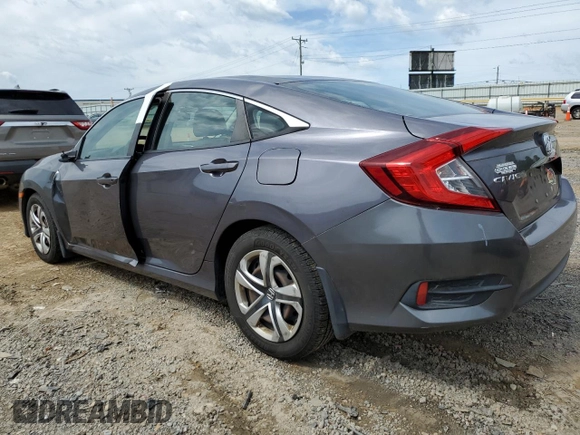 2017 Honda Civic LX z VIN 19XFC2F55HE214470, wystawiony jako Copart lot #57785675 z przebiegiem 81 862 mil mil oraz Szkoda całkowita • Salvage title. Historia ofert i sprzedaży dostępna na DreamBid. Obrazek 2.