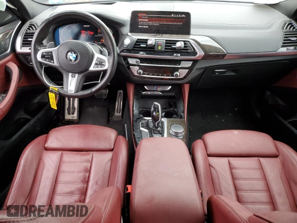 2020 BMW X4 M40i with VIN 5UX2V5C08L9D35107, listed as a Copart auction lot 38606224 with 2,551 mi miles. Bid and sale history available at carsss.com. Image 8.
