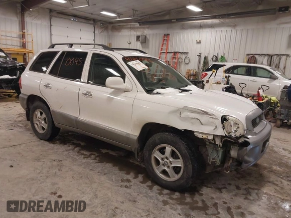 2003 Hyundai Santa Fe GLS with VIN KM8SC13E83U533400, listed as a IAAI auction lot 41610045 with 98,196 mi miles. Bid and sale history available at carsss.com. Image 1.