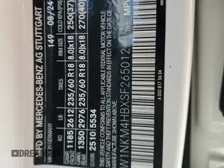 2025 Mercedes-Benz GLC 300 z VIN W1NKM4HBXSF265012, wystawiony jako Copart lot #51364355 z przebiegiem 4 756 mil mil oraz Szkoda całkowita • Salvage title. Historia ofert i sprzedaży dostępna na DreamBid. Obrazek 13.