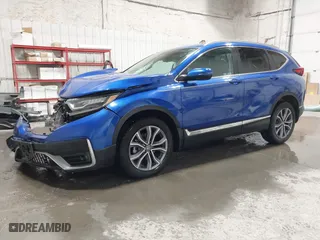 2021 Honda CR-V Touring with VIN 7FARW2H95ME000026, listed as a IAAI auction lot 41550612 with 22,037 mi miles. Bid and sale history available at carsss.com. Image 18.