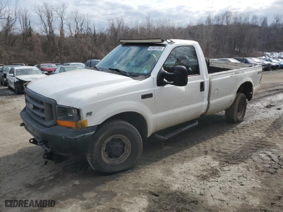 2001 Ford Super Duty F-250 XL with VIN 1FTNF21L91ED78914, listed as a Copart auction lot 47451195 with 179,377 mi miles and Salvage Title. Bid and sale history available at carsss.com. Image 1.
