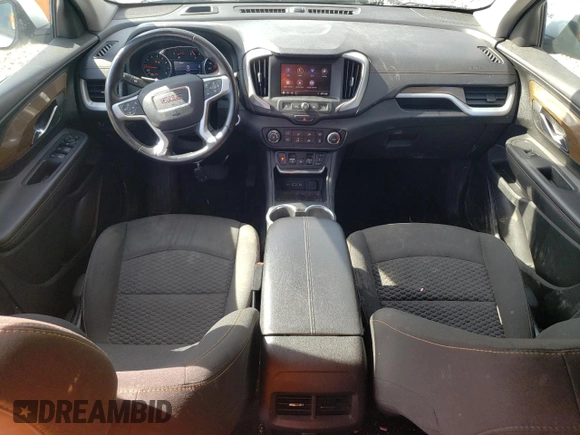 2020 GMC Terrain SLE with VIN 3GKALTEV5LL133155, listed as a Copart auction lot 53866145 with 75,168 mi miles and Salvage Title. Bid and sale history available at DreamBid. Image 8.