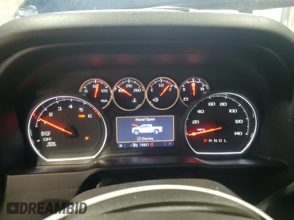 2021 Chevrolet Silverado 1500 RST with VIN 3GCPWDED6MG321249, listed as a Copart auction lot 41337985 with 75,821 mi miles and Salvage Title. Bid and sale history available at carsss.com. Image 9.