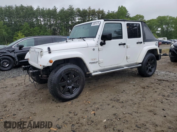 2013 Jeep Wrangler Unlimited Sahara with VIN 1C4HJWEG4DL562951, listed as a Copart auction lot 58001475 with 95,744 mi miles and Clean title. Bid and sale history available at DreamBid. Image 1.