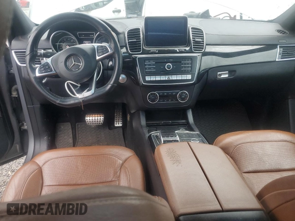 2016 Mercedes-Benz GLE 450 AMG with VIN 4JGED6EB2GA017633, listed as a Copart auction lot 55048555 with 193,229 mi miles and Salvage title. Bid and sale history available at DreamBid. Image 8.