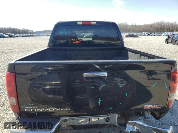 2012 GMC Canyon SLE1 with VIN 1GTH5MFE3C8146106, listed as a Copart auction lot 47535665 with 130,991 mi miles and Salvage Title. Bid and sale history available at carsss.com. Image 6.