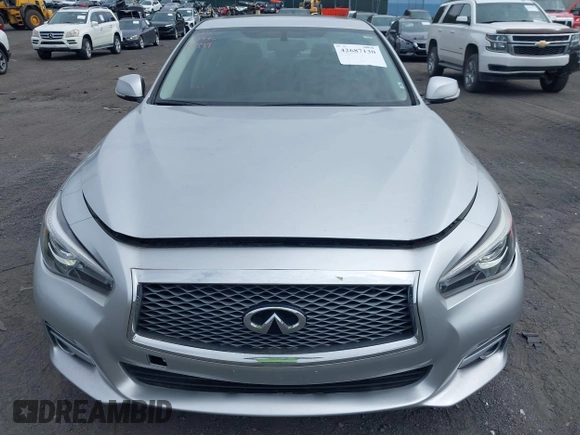 2015 Infiniti Q50 Sport with VIN JN1BV7AR1FM396590, listed as a IAAI auction lot 42687130 with 104,265 mi miles and . Bid and sale history available at DreamBid. Image 12.