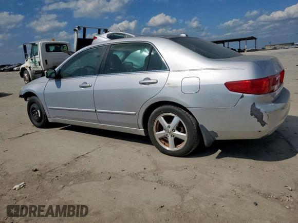 2005 Honda Accord EX-L z VIN 1HGCM56825A013329, wystawiony jako Copart lot #57798015 z przebiegiem 150 888 mil mil oraz Czysty tytuł • Clean title. Historia ofert i sprzedaży dostępna na DreamBid. Obrazek 2.