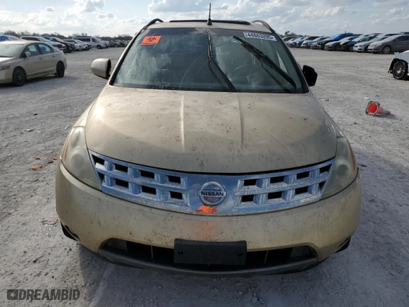 2003 Nissan Murano SL with VIN JN8AZ08W43W210268, listed as a Copart auction lot 44863295 with 0 mi miles and Salvage Title. Bid and sale history available at carsss.com. Image 5.