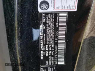 2015 Mercedes-Benz SLK-Class SLK 350 with VIN WDDPK5HA0FF110366, listed as a Copart auction lot 55655064 with 45,317 mi miles and Salvage Title. Bid and sale history available at carsss.com. Image 14.
