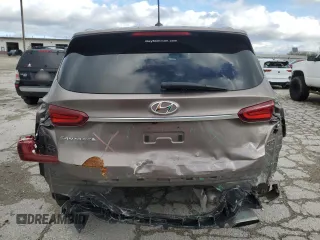2020 Hyundai Santa Fe SE with VIN 5NMS23AD9LH264926, listed as a Copart auction lot 53809265 with 57,780 mi miles and Salvage title. Bid and sale history available at DreamBid. Image 6.